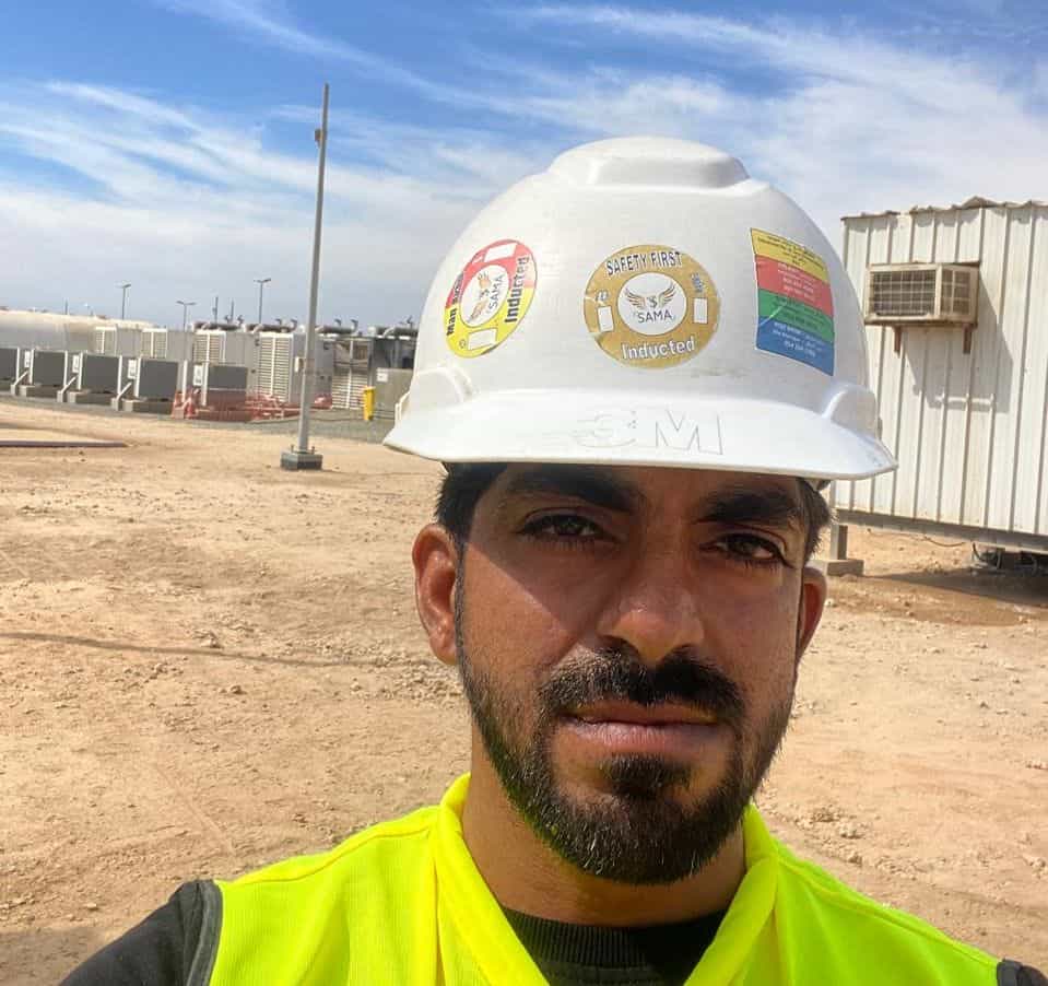 Engineer on industrial site