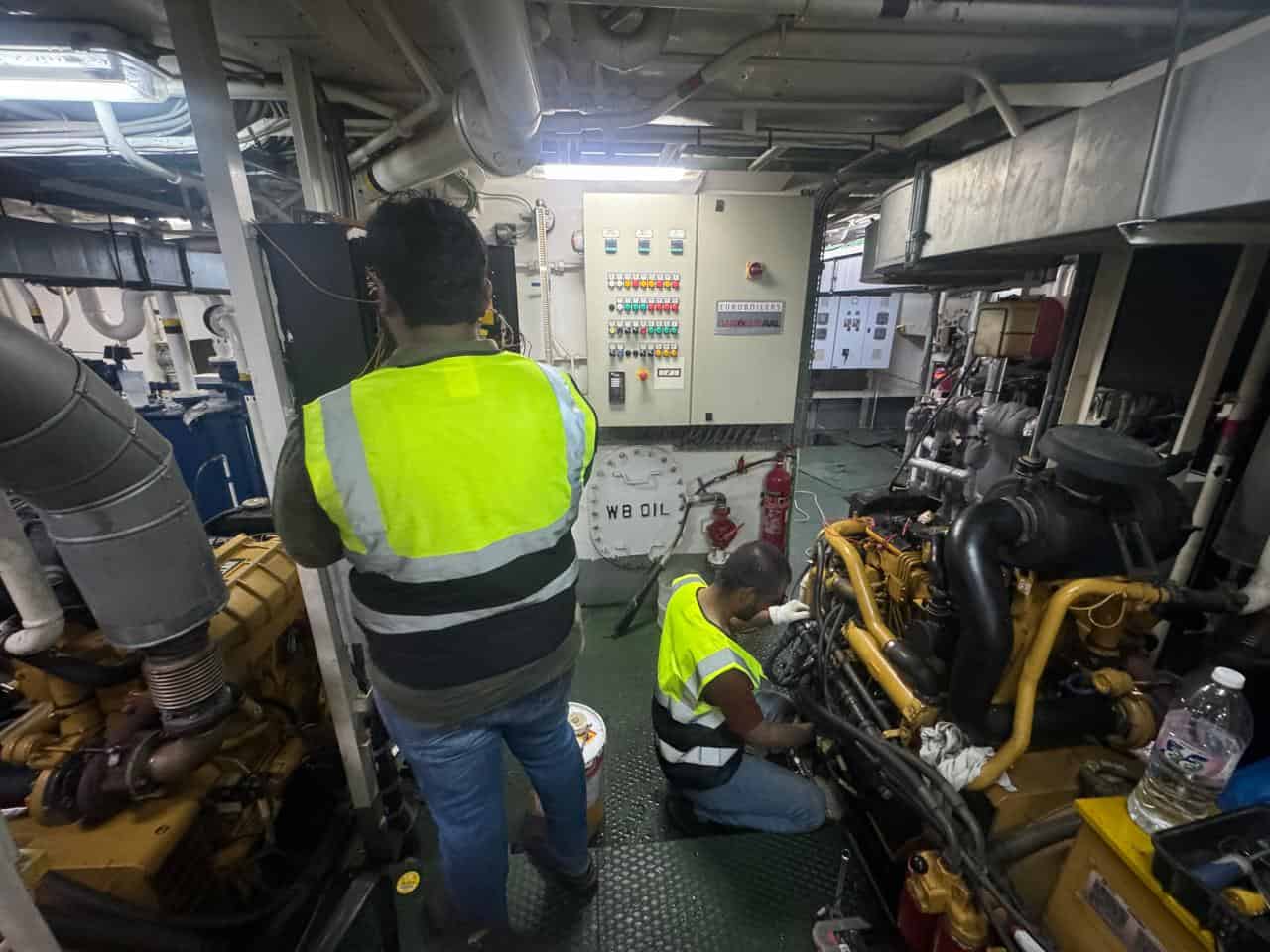 Engine room team